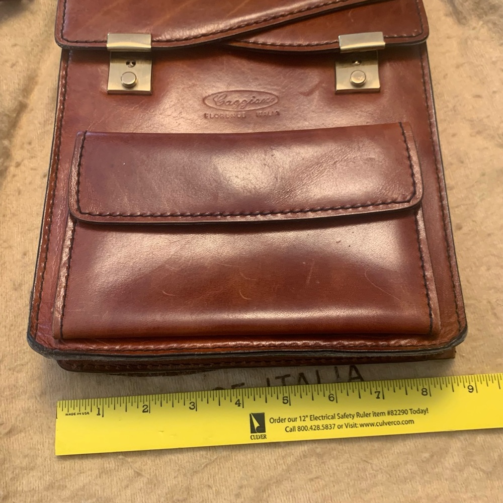 Vintage Caggiano Leather Shoulder Bag